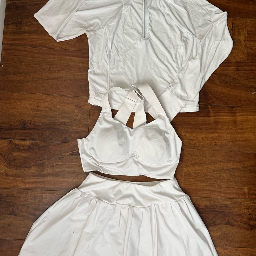 DSG White Tennis Outfit